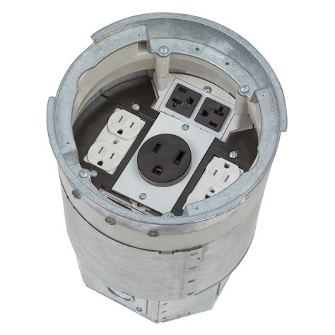 recessed floor receptacle box